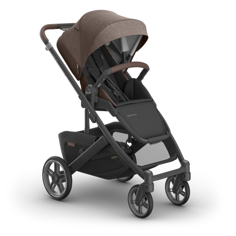 UPPAbaby Cruz V3 Stroller Owen Mocha Mélange Carbon Frame Chestnut Leather