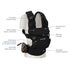 Nuna CUDL luxe Baby Carrier in Caviar