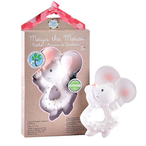 Tikiri Toys Meiya the Mouse Organic Natural Rubber Teether