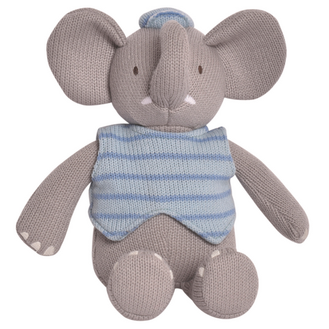 Tikiri Toys Alvin The Elephant - Knitted Fabric Plush