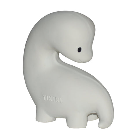 Tikiri Toys Brachi Natural Rubber Teether, Rattle and Bath Toy