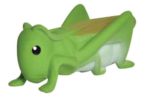 Tikiri Toys Grasshopper Natural Rubber Teether, Rattle & Bath Toy