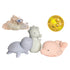 Tikiri Toys Marshmallow Soft Organic Natural Rubber Teethers, Rattles & Bath Toys