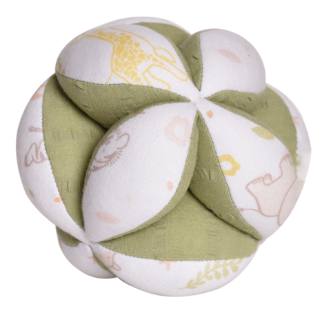 Tikiri Toys Safari Organic Clutch Ball with Rattle