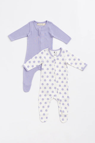 Bundle Item - Pointelle Zipper One-Piece_Purple