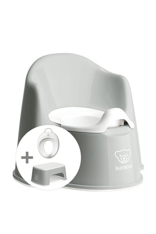 BabyBjorn Baby 3-Piece Potty Training Set_Gray