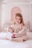 Tikiri Toys Knitted Carry Cot with Rheya Baby Dark Skin, Soother & Blanket