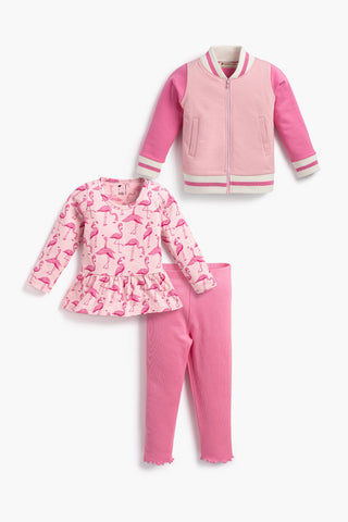 Bundle Item - Ribbed Leggings_Hot Pink