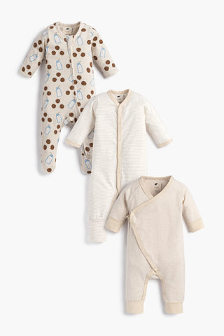 3-Pack Organic One-Piece_Cookies + Milk