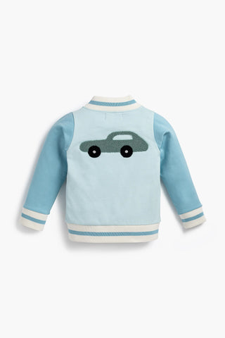 Zip Bomber Jacket_Blue Classic Cars