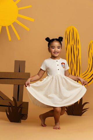 Button Up Dress_Toy Story Western Friends