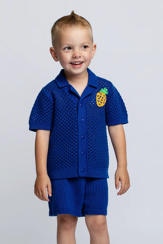 Crochet Button Up_Pineapple Party