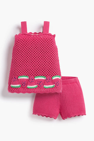 Crochet Two-Piece Tank Outfit_Little Watermelons