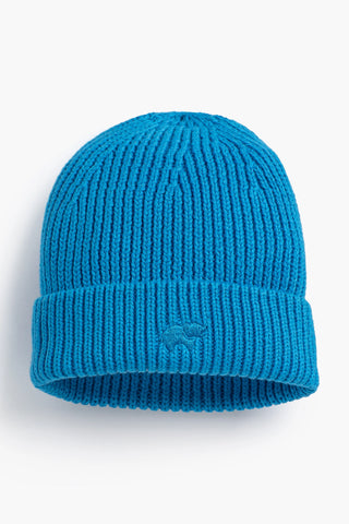 SALE - Chunky Knit Cap_Bright Blue