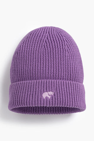 SALE - Chunky Knit Cap_Dark Purple