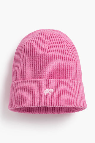 SALE - Chunky Knit Cap_Hot Pink