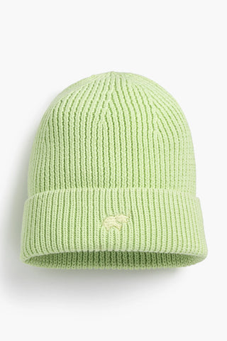 SALE - Chunky Knit Cap_Lime Green