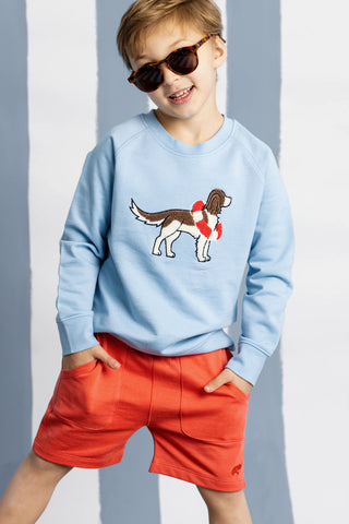 Embroidered Crewneck Sweatshirt_Nantucket Pups