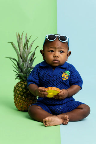 Crochet Polo Romper_Pineapple Party