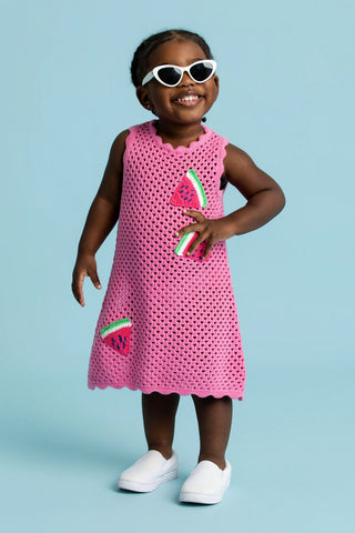 Crochet Shift Dress_Little Watermelons