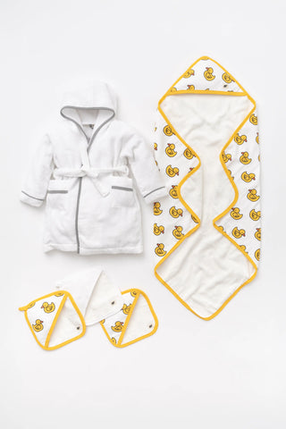 Bundle Item - Organic Hooded Towel_Rubber Duckies