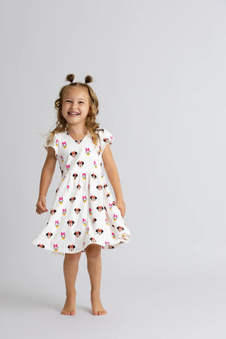 Short Sleeve Let's Dance Dress_Disney Mickey + Friends