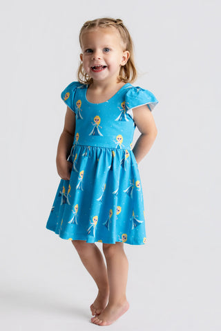 Short Sleeve Let's Dance Dress_Disney Frozen Elsa