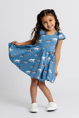 Short Sleeve Let's Dance Dress_Nantucket Pups