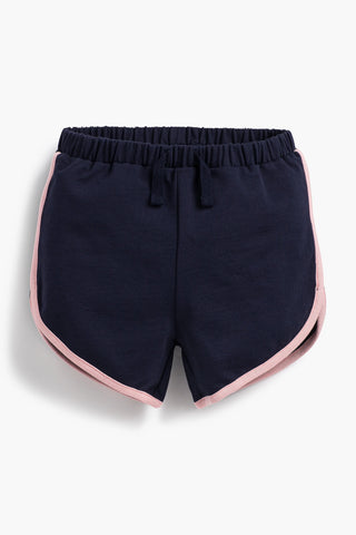 Dolphin Shorts_Navy with Light Pink
