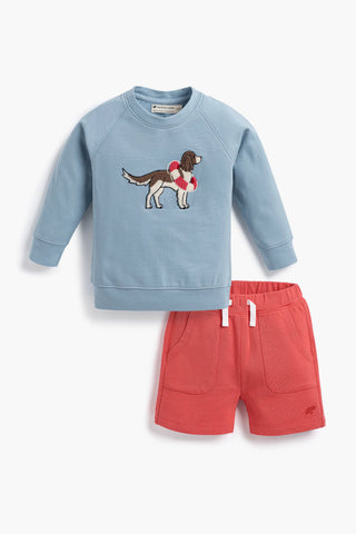 Embroidered Sweatshirt Sweat Short Bundle_Nantucket Pups