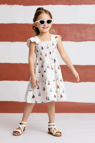 Flutter Sleeve Dress_Little Skippers