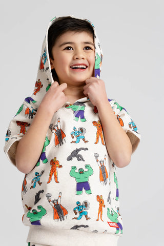 Short Sleeve Hoodie_Marvel Avengers