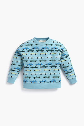 Sporty Sweatshirt_Blue Classic Cars