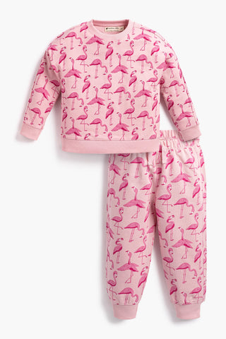 Sporty Sweatsuit Bundle_Pink Flamingos