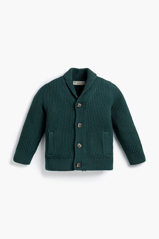Grandpa Cardigan_Dark Green
