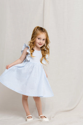 Garden Party Dress_Powder Blue Seersucker