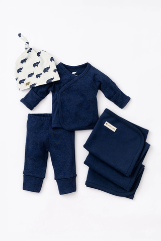 Hospital Cuddle Box™_Navy Elephant on Navy