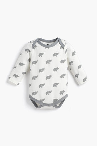 Long Sleeve Jack + Jill Bodysuit_Grey Elephant