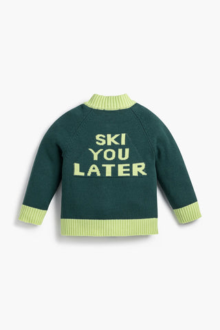 Bomber Cardigan_Dark Green Ski