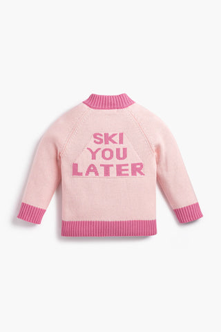 Bomber Cardigan_Dark Pink Ski