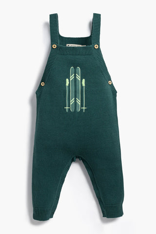 SALE - Knit Overalls_Dark Green Ski