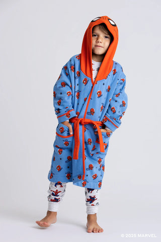 Hooded Robe_Marvel Spider-Man on Blue