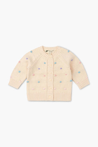 cream-+-rainbow-dots