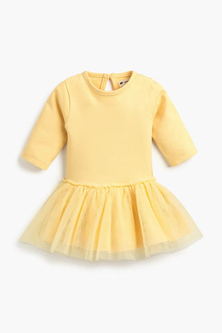 SALE - Little Belle Tulle Dress_Yellow