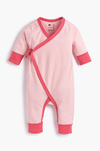 Kimono Tie One-Piece_Light Pink