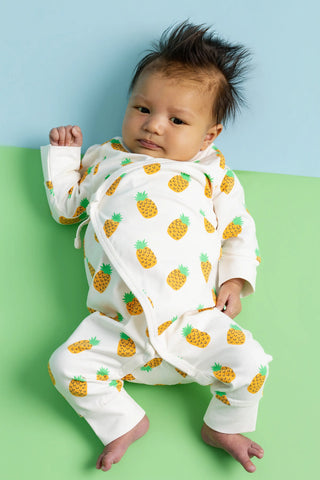 Kimono Tie One-Piece_Pineapple Party