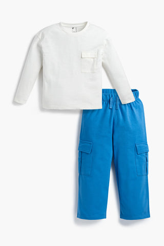 Oversized Cargo Set_Blue Snowboarder