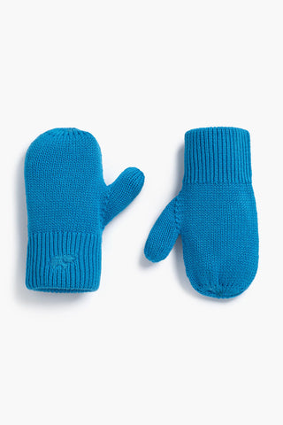 SALE - Knit Mittens_Bright Blue