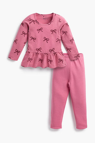 Bundle Item - Fleece Leggings_Mauve Pink