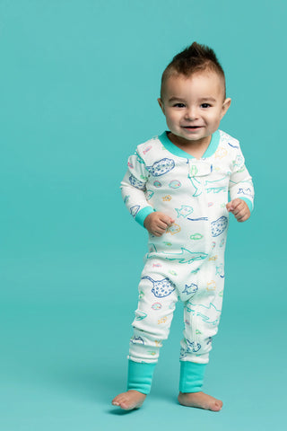 One-Piece Baby Pajamas_Fish Tales